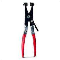 Alicate Para Abraçadeira Mangueira Com Pontas Giratórias Cabo Revestido Flexível Radiador Feron 27cm