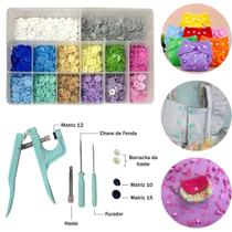 Alicate Para Aplicar Botões Ritas Tic Tac + Box Organizador 280 Botões Botão Plástico Rita 12mm Alicate Para Aplicar Botões Ritas Tic Tac + Box Organizador 280 Botões Botão Plástico Rita 12mm