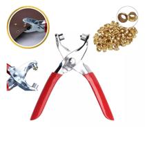 Alicate Para Aplicar/Colocar Ilhos Manual + 100 Ilhoses 4Mm Alicate Para Aplicar/Colocar Ilhos Manual + 100 Ilhoses 4Mm