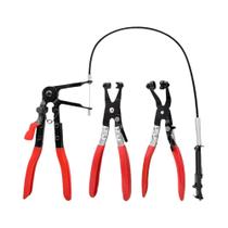 Alicate Para Braçadeiras Automotivas 3PCS, Ferramentas De Reparação Manuais Com Molas De Longo