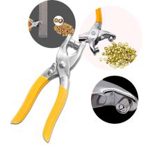 Alicate para Colocar Ilhós Manual 100 Ilhoses Dourado B-TEK Modelo BT-561