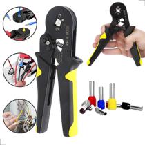 Alicate Para Crimpar Terminais Tubulares Prensa Terminal Ilhós Ferramenta Para 0,25MM à 10MM - Bomde