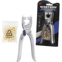 Alicate Para Ilhose Western Profissional Com 100 Pecas 2541 Alicate Para Ilhose Western Profissional Com 100 Pecas 2541