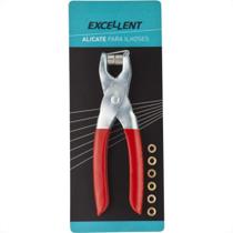 Alicate Para Ilhoses Com 100 Pecas Excellent 6Nt Alicate Para Ilhoses Com 100 Pecas Excellent 6Nt