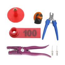 Alicate Para Remoção De Etiquetas De Orelha De Ovelha E Porco, Kit De Identificação De Gado Com 100 Alicate Para Remoção De Etiquetas De Orelha De Ovelha E Porco, Kit De Identificação De Gado Com 100
