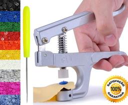 Alicate Pregar Botão 10 12 15 + 200 Botões Ritas E Agulhão