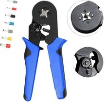 Alicate Prensa Crimpa Terminais Tubular Ilhós 0,5 Até 10Mm