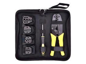 Alicate prensa terminais multifunconal para terminal ilhós 8 em 1 act5100 Alicate prensa terminais multifunconal para terminal ilhós 8 em 1 act5100