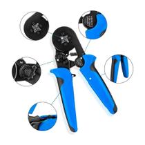 alicate prensa terminal tubular ilhós crimpador 0,25 a 10mm² - exbom alicate prensa terminal tubular ilhós crimpador 0,25 a 10mm² - exbom