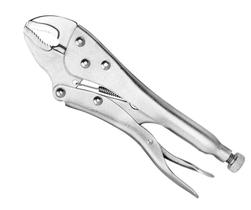 Alicate Pressão Mordente Curvo 10 Polegadas Niquelado Ingco