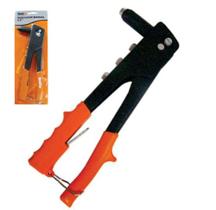 Alicate rebitador 9,5'' com 4 pontas + chave cabo laranja na cartela - RIO CHENS