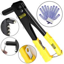 Alicate Rebite Rebitador Rebitadeira 10 Profissional + Luva Alicate Rebite Rebitador Rebitadeira 10 Profissional + Luva