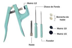 Alicate Tiffany Para Aplicar Pregar Botão de Plastico 10 12 15 Botões Ritas ou Importados Alicate Tiffany Para Aplicar Pregar Botão de Plastico 10 12 15 Botões Ritas ou Importados