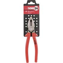 Alicate universal 8" aço carbono polido plastificado Nove54