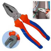 Alicate Universal 8” Corte Fácil, Aço Cromo e Cabo Emborrachado LWJ121