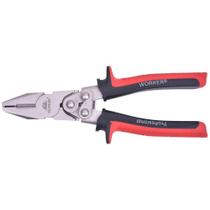Alicate Universal 8" Força Dupla Cromo Vanádio Niquelado Worker Alicate Universal 8" Força Dupla Cromo Vanádio Niquelado Worker