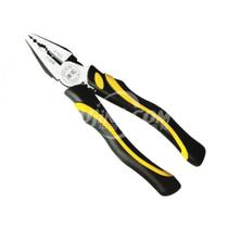 Alicate Universal 8 Polegadas, Aço com Cabo de Borracha, Preto e Amarelo