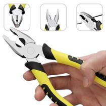 Alicate Universal 8 Polegadas Cromado Eletricista Uso Geral Isolado Cabo com Proteção