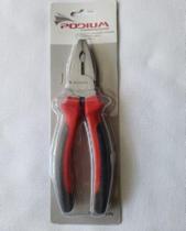 Alicate Universal 8 Polegadas Marca Podium Ferragens em Aço Carbono Cabo Isolado Encartelado