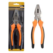 Alicate universal eda 8" laranja/preto