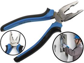 Alicate Universal Hobby Aço Carbono Polido 8 Polegadas Profissional Cabo Emborrachado Alicate Universal Hobby Aço Carbono Polido 8 Polegadas Profissional Cabo Emborrachado