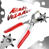 Alicate Vazador Furador Couro / Chinelo / Cinto - 6 Furos - BRX
