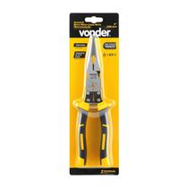 Alicate vonder bico meia-cana reto 9" multifunção para eletricista isolação 1.000v