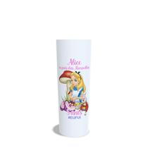 Alice no País das Maravilhas - Long Drink Personalizado Branco