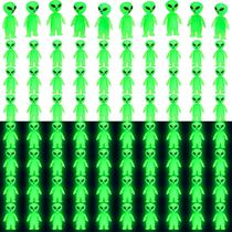 Alien Figures CroBlissful Glow in The Dark, 100 peças de borracha