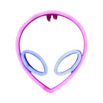 Alien Led Neon Luz Usb Alimentado Por Bateria Lâmpada De Parede Decorativa Para Quarto Presente