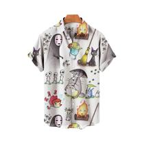 AliExpress Wish Amazon Cross Border 3D Impressão Digital Anime Personagem Padrão Camisa