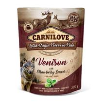 Alimentação Natural Carnilove Patê Premium Veado e Folhas de Morango para Cachorro Nutrição Completa Alimentação Natural Carnilove Patê Premium Veado e Folhas de Morango para Cachorro Nutrição Completa
