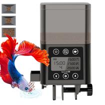Alimentador automático de peixes HDSMNGY para aquário 320mL Timer LCD