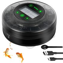 Alimentador automático de peixes Papettly para aquário com USB e LCD