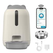 Alimentador Automático Inteligente para Gatos PAPIFEED Dual Power 3L WiFi Cinza