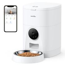Alimentador automático para animais de estimação Wansview 4L com câmera 2K para gatos/cães
