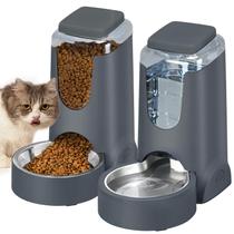 Alimentador automático para gatos e dispensador de água HWONMTE 4L x 2