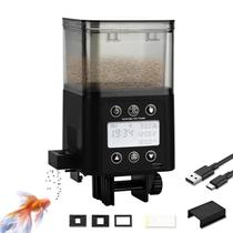 Alimentador Automático para Peixes Podazz 320ml Timer LCD Preto