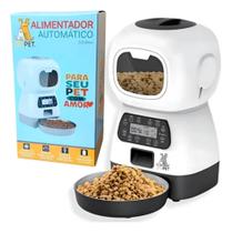 Alimentador Automático Programável Cães Gatos Comedouro