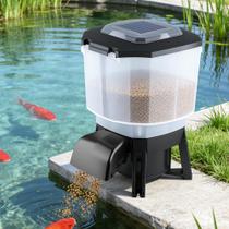 Alimentador Automático Solar para Peixes Dehyteco 23L para Lagoa Alimentador Automático Solar para Peixes Dehyteco 23L para Lagoa