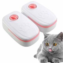 Alimentador Comedouro Bebedouro Temporizador Cachorro Gato Pet Animais Bichos 2 Em 1 Agua Raçao Resistente