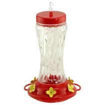 Alimentador de beija-flores Audubon Swirl Glass 480 ml, modelo NA35225 Alimentador de beija-flores Audubon Swirl Glass 480 ml, modelo NA35225