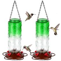 Alimentador de beija-flores Urban Deco 30 onças de vidro de 5 portas ao ar livre Alimentador de beija-flores Urban Deco 30 onças de vidro de 5 portas ao ar livre