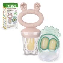 Alimentador de comida para bebês e mini freezer Nibble Tray Haakaa Combo Alimentador de comida para bebês e mini freezer Nibble Tray Haakaa Combo