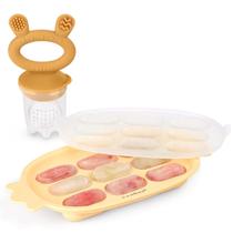 Alimentador de Comida para Bebês Haakaa Combo - com Bandeja de Silicone para Petiscos Alimentador de Comida para Bebês Haakaa Combo - com Bandeja de Silicone para Petiscos