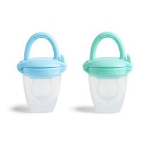 Alimentador de comida para bebês Munchkin de silicone para sólidos, 4 meses ou mais, pacote com 2