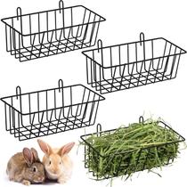 Alimentador de feno de coelho Therwen Heavy Duty Metal 4 unidades