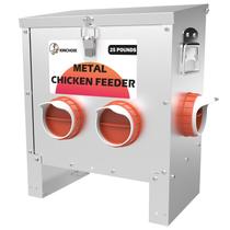 Alimentador de Frango Kinchoix de Metal - Grande Capacidade (11,34 kg) - 4 Portas
