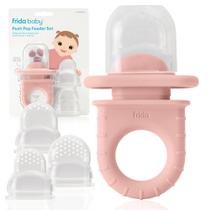 Alimentador de Frutas para Bebê Frida Baby Push Pop de Silicone - Kit com 3 Alimentador de Frutas para Bebê Frida Baby Push Pop de Silicone - Kit com 3