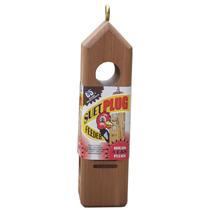 Alimentador de madeira Wild Bird Food Suet Plug C&S Alimentador de madeira Wild Bird Food Suet Plug C&S